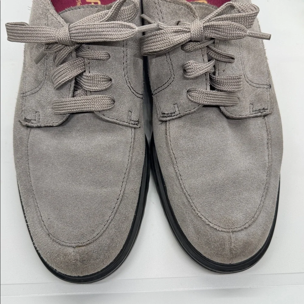 MUNRO VERANDA DERBY LACE-UP SUEDE LEATHER shoes- SIZE 8.5 Light Gray